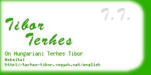 tibor terhes business card